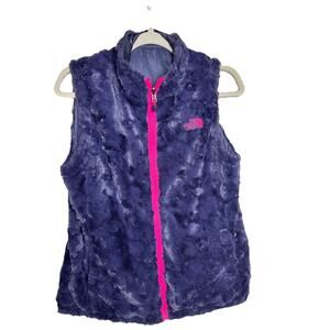 The North Face Reversible Mossbud Swirl Vest Dark Navy/Purple See Measurements